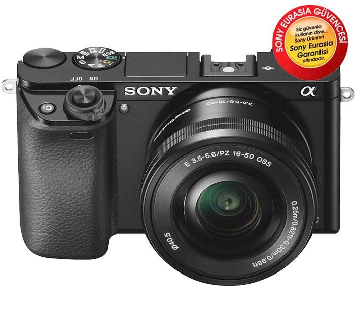 Sony A6000 16-50mm Lens Siyah Aynasız Fotoğraf Makinesi