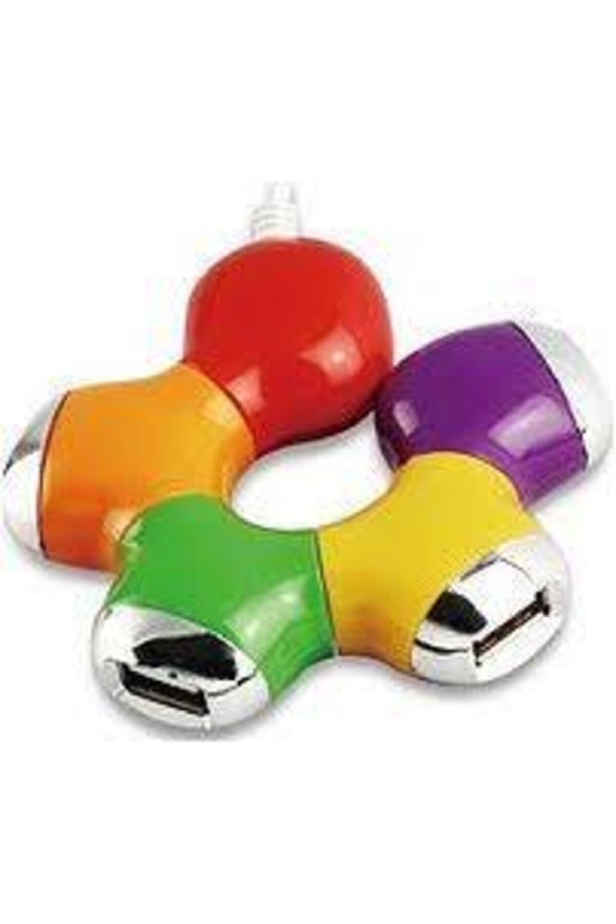 Usb Çoklayıcı Şekil Değiştiren 4 Port Renkli Usb Çoğaltıcı Ergonomik Şık Tasarımlı Hub Çoklayıcı