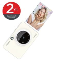 Canon Zoemini S Şipşak Beyaz Fotoğraf Makinesi+10'lu Kağıt Hediyeli