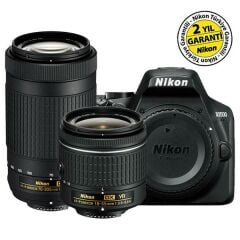 Nikon D3500 AF-P 18-55mm VR + 70-300mm VR DSLR Fotoğraf Makinesi
