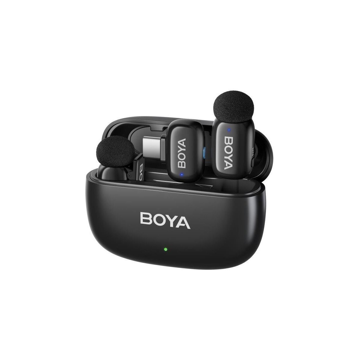 BOYA Mini 2 AI Kablosuz Yaka Mikrofonu Type-C Mat Siyah - SKU02