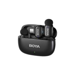 BOYA Mini 2 AI Kablosuz Yaka Mikrofonu Type-C Mat Siyah - SKU02