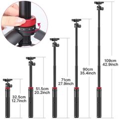 Ulanzi Mt-44 Uzatılabilir Vlog Tripod Siyah