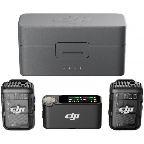DJI Mic 2 Wireless 2 Kişilik Kompakt Mikrofon Kiti  -Karfo Karacasulu Garanti