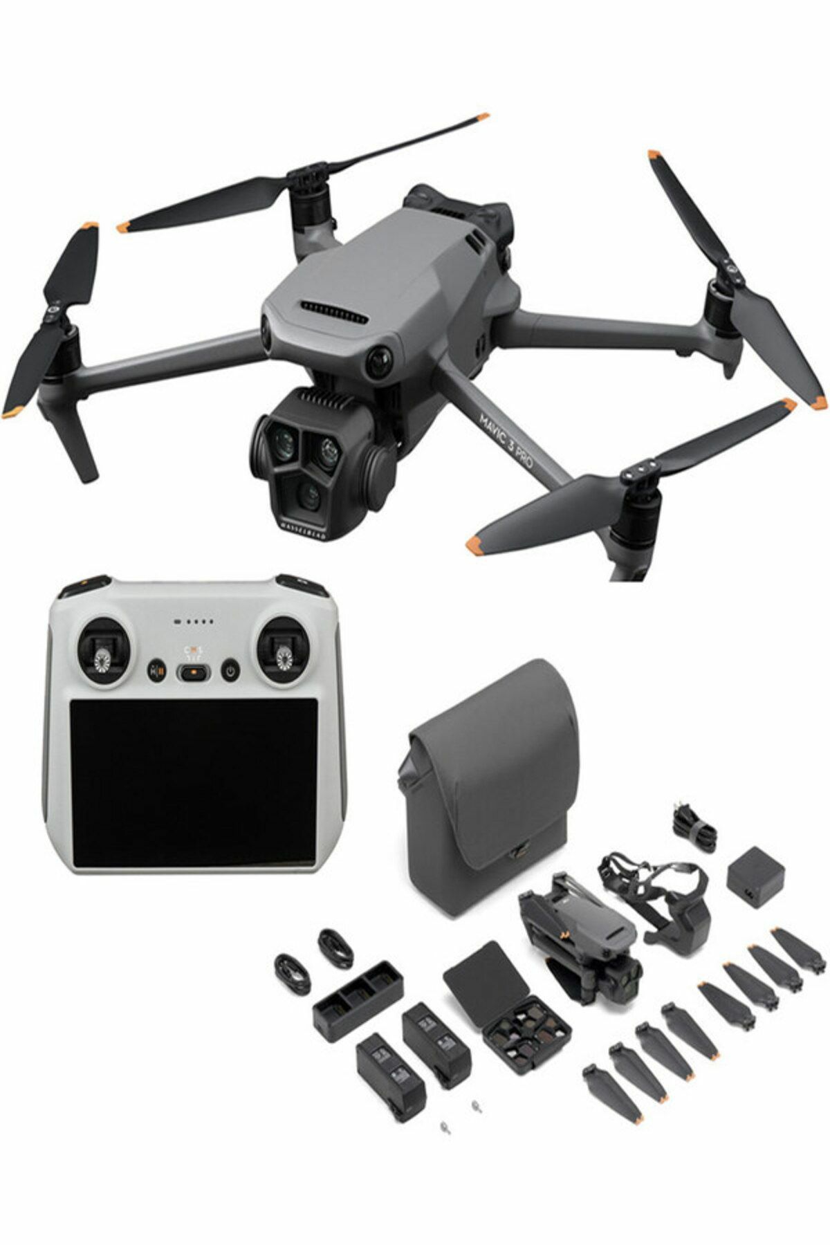 DJI Mavic 3 Pro RC Kumandalı Fly More Combo Drone - DJI Türkiye Karfo Garanti