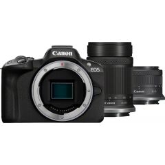Canon Eos R50 18-45mm + 55-210mm Kit (Canon Eurasia Garanti)