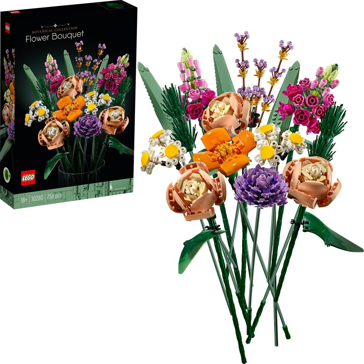 LEGO® Botanicals Çiçek Buketi 10280 - Yetişkinler için Çiçek Model Yap