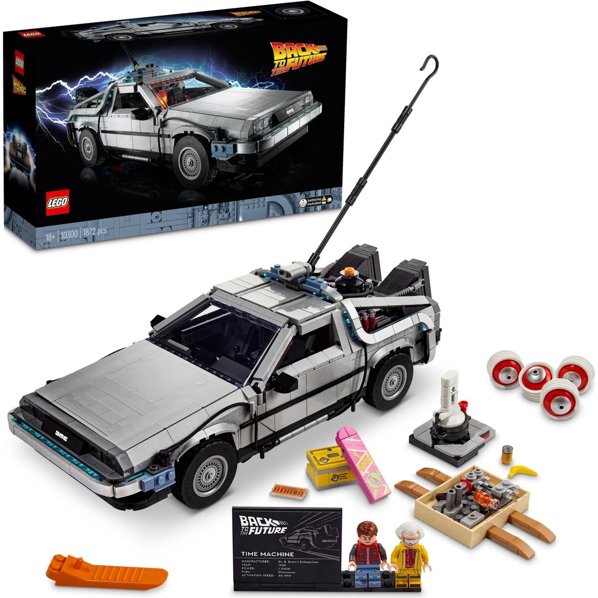 LEGO® Icons Geleceğe Dönüş Zaman Makinesi 10300 - Back To The Future