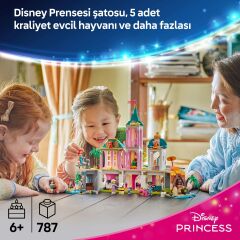LEGO® Disney Princess ǀ Disney Prenses Şatosu ve Kraliyet Hayvanları 43267 - 6 Yaş ve Üzeri Çocuklar için Yaratıcı Oyuncak