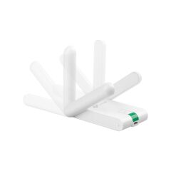 TP-Link TL-WN822N | Wi-Fi 4 USB Adaptör | 300 Mbps | Çift Harici Anten ile Yüksek Çekim Gücü | USB Kablo (1.5m) | WPS Butonu |
