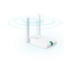 TP-Link TL-WN822N | Wi-Fi 4 USB Adaptör | 300 Mbps | Çift Harici Anten ile Yüksek Çekim Gücü | USB Kablo (1.5m) | WPS Butonu |
