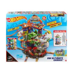 Hot Wheels Ultimate Garage GJL14 Çok Katlı Garaj ve Robotik T-Rex Özellikli Dayanıklı Plastik Oyuncak Araba Seti – Çocuklar İçin