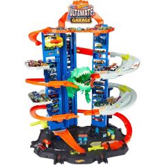 Hot Wheels Ultimate Garage GJL14 Çok Katlı Garaj ve Robotik T-Rex Özellikli Dayanıklı Plastik Oyuncak Araba Seti – Çocuklar İçin