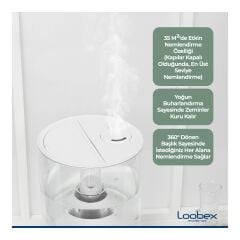 Loobex Sıcak Soğuk Otomatik Hava Nemlendirici Buhar Makinesi ME-500Q