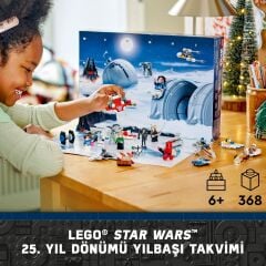 LEGO® Star Wars™ 2024 Yılbaşı Takvimi 75395 - 6 Yaş ve Üzeri Çocuklar Için Inşa Edilebilen Yılbaşı Temalı Yaratıcı Oyuncak Yapım Seti (368 Parça)