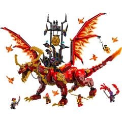 LEGO ® NINJAGO® Hareket Kaynak Ejderhası 71822 - 12 Yaş & Üzeri Çocuklar için Yaratıcı Oyuncak Yapım Seti (1716 Parça)