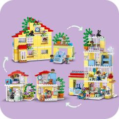 LEGO ® DUPLO® 3’ü 1 Arada Aile Evi 10994 - 3 Yaş & Üzeri Çocuklar için Eğitici Oyuncak Yapım Seti (218 Parça)