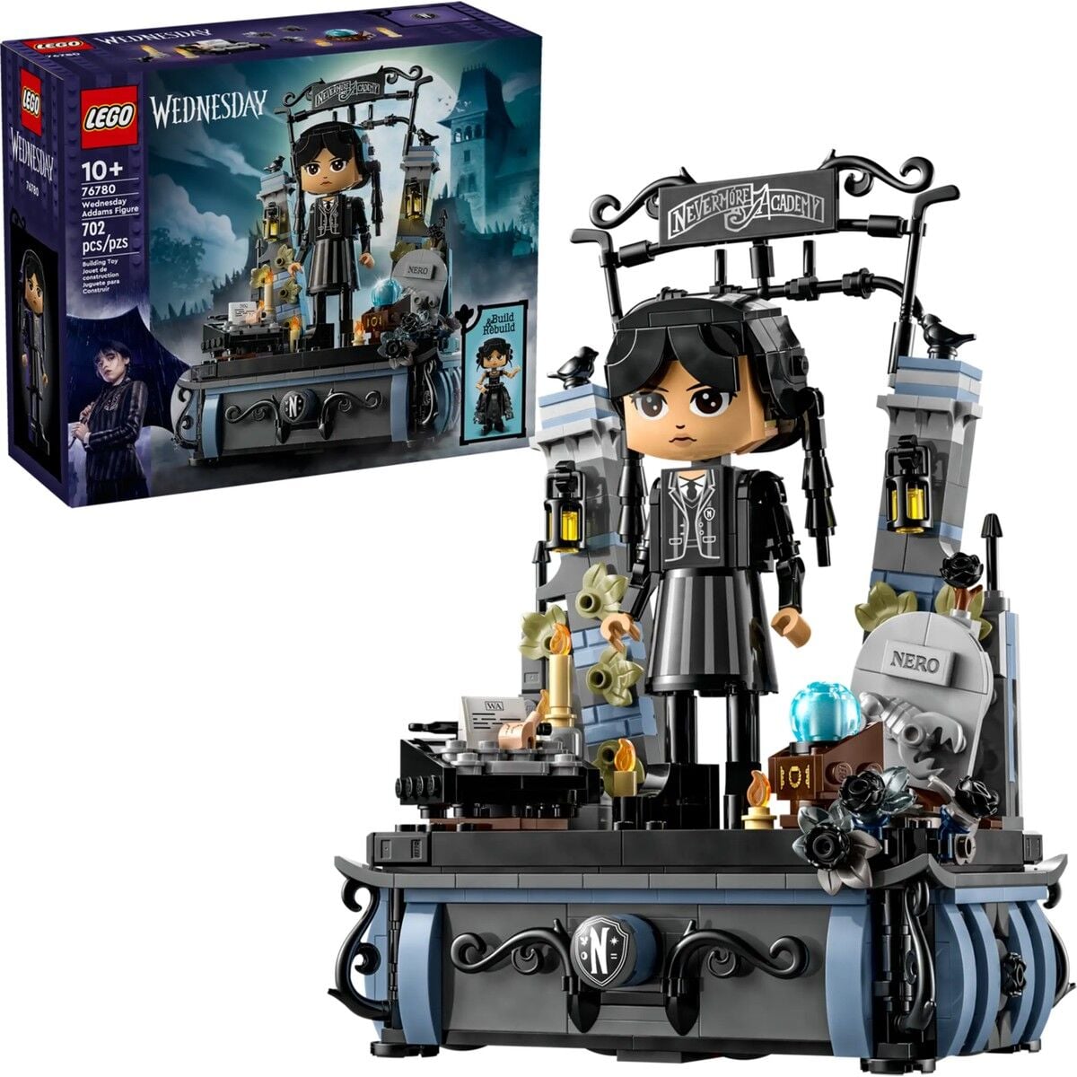 LEGO® Wednesday Addams Figürü 76780 – 10 Yaş ve Üzeri Çocuklar için Koleksiyonluk Oyuncak Yapım Seti (702 Parça)
