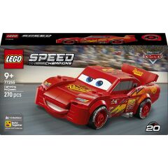 LEGO ® Speed Champions | Şimşek McQueen 77255 - 9 Yaş ve Üzeri Çocuklar için Disney Pixar Arabalar Temalı Oyuncak Yapım Seti (270 Parça)
