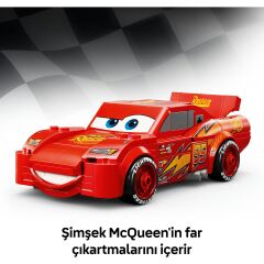LEGO ® Speed Champions | Şimşek McQueen 77255 - 9 Yaş ve Üzeri Çocuklar için Disney Pixar Arabalar Temalı Oyuncak Yapım Seti (270 Parça)