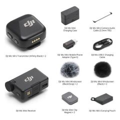 DJI Mic Mini (2 TX + 1 RX+ Charging Case) - DJI Türkiye Karfo Karacasu