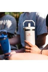 Stanley The IceFlow Flip Straw Rose Quartz Pipetli Termos Bardak 0,89 LT