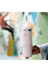 Stanley The IceFlow Flip Straw Rose Quartz Pipetli Termos Bardak 0,89 LT