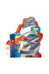 Hot Wheels Mini Garaj Oyun Seti - Asansörlü Katlı Otopark ve Araba, Canlı Renklerle Şehir Teması