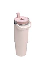 The Iceflow Flip Straw Pipetli Termos Bardak 0,89 Lt Toz Pembe