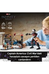 LEGO ® Marvel Kaptan Amerika: Kahramanların Savaşı Aksiyon Savaşı 76314 - 10+ Oyuncak Yapım Seti (736P)