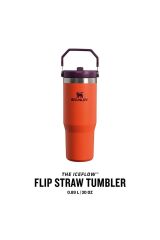 Stanley The IceFlow Flip Straw Pipetli Termos Bardak 0,89 LT -Turuncu