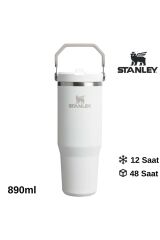 Stanley The Iceflow Flip Straw Pipetli Termos Bardak 0,89 Lt - Beyaz