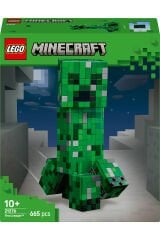 LEGO ® Minecraft® Creeper™ 21276 - 10 Yaş ve Üzeri Çocuklar için Video Oyunu Temalı Aksiyon Figürü İçeren Oyuncak Yapım Seti (665P)