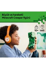 LEGO ® Minecraft® Creeper™ 21276 - 10 Yaş ve Üzeri Çocuklar için Video Oyunu Temalı Aksiyon Figürü İçeren Oyuncak Yapım Seti (665P)