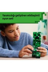 LEGO ® Minecraft® Creeper™ 21276 - 10 Yaş ve Üzeri Çocuklar için Video Oyunu Temalı Aksiyon Figürü İçeren Oyuncak Yapım Seti (665P)