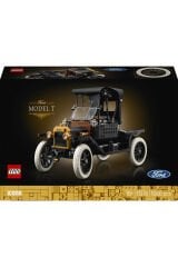 LEGO Icons Ford Model T 11376 - Yetişkinler Için Açılan Tavan Içeren Klasik Dekoratif Otomobil Modeli Yapım Seti (1060 Parça)