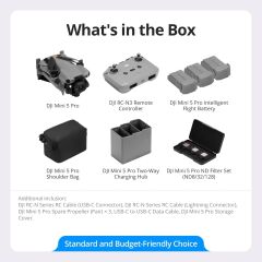 DJI Mini 5 Pro Fly More Combo (DJI RC-N3) | DJI Türkiye Karacasulu Garantili |