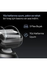 Braun Series 6 Elektrikli Tıraş Makinesi, Islak ve Kuru, Hassas Düzeltici Başlık, 62-B1200S